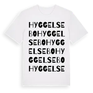 Hyggelsebo ordlek t-shirt – ekologisk bomull t-shirt från Pinshirt