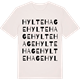 Vintage White t-shirt med Hyltehage ordlek t-shirt