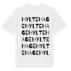 White t-shirt med Hyltehage ordlek t-shirt