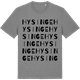 Mid Heather Gray t-shirt med Hysinge ordlek t-shirt