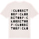 Vintage White t-shirt med Ickornetorp ordlek t-shirt