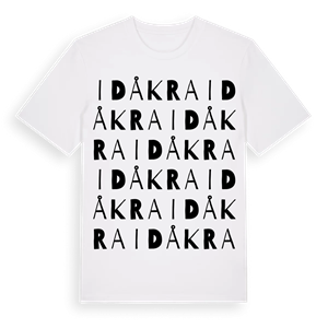 Idåkra ordlek t-shirt – ekologisk bomull t-shirt från Pinshirt