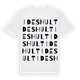 White t-shirt med Ideshult ordlek t-shirt