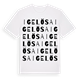 White t-shirt med Igelösa ordlek t-shirt