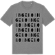 Mid Heather Gray t-shirt med Ingebo ordlek t-shirt