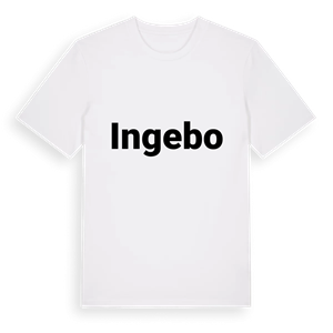 Ingebo fetstil t-shirt – ekologisk bomull t-shirt från Pinshirt
