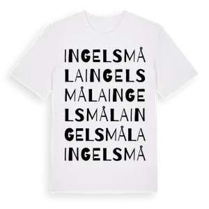 Ingelsmåla ordlek t-shirt – ekologisk bomull t-shirt från Pinshirt