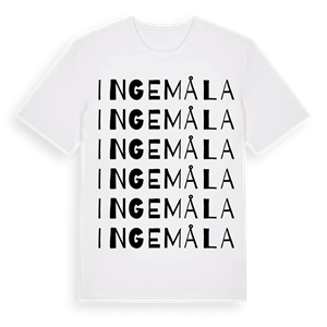 Ingemåla ordlek t-shirt – ekologisk bomull t-shirt från Pinshirt