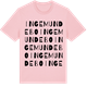 Pink Cotton t-shirt med Ingemundebo ordlek t-shirt