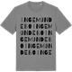 Mid Heather Gray t-shirt med Ingemundebo ordlek t-shirt