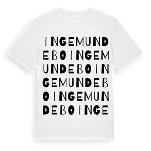 Ingemundebo ordlek t-shirt – ekologisk bomull t-shirt från Pinshirt