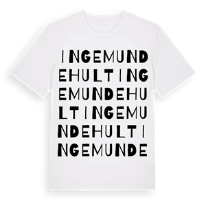 Ingemundehult ordlek t-shirt – ekologisk bomull t-shirt från Pinshirt