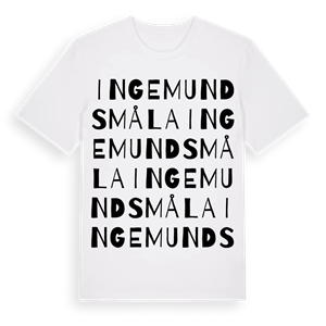 Ingemundsmåla ordlek t-shirt – ekologisk bomull t-shirt från Pinshirt