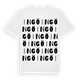White t-shirt med Ingö ordlek t-shirt