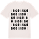 Vintage White t-shirt med Ingö ordlek t-shirt