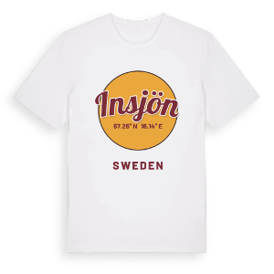 Insjön cirkel t-shirt – ekologisk bomull t-shirt från Pinshirt