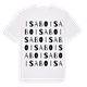 White t-shirt med Isabo ordlek t-shirt