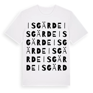 Isgärde ordlek t-shirt – ekologisk bomull t-shirt från Pinshirt