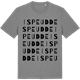 Mid Heather Gray t-shirt med Ispeudde ordlek t-shirt