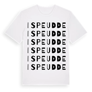 Ispeudde ordlek t-shirt – ekologisk bomull t-shirt från Pinshirt