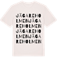 Vintage White t-shirt med Jägareholmen ordlek t-shirt