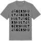 Mid Heather Gray t-shirt med Jägershult ordlek t-shirt