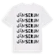 White t-shirt med Jämserum ordlek t-shirt