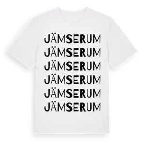 Jämserum ordlek t-shirt – ekologisk bomull t-shirt från Pinshirt