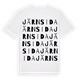 White t-shirt med Järnsida ordlek t-shirt