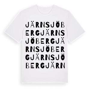 Järnsjöberg ordlek t-shirt – ekologisk bomull t-shirt från Pinshirt