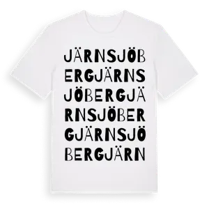 Järnsjöberg ordlek t-shirt – ekologisk bomull t-shirt från Pinshirt