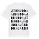 White t-shirt med Järnudda ordlek t-shirt
