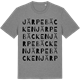Mid Heather Gray t-shirt med Järpebäcken ordlek t-shirt