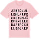 Pink Cotton t-shirt med Järpekullen ordlek t-shirt