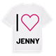 Jag älskar Jenny t-shirt stort tryck