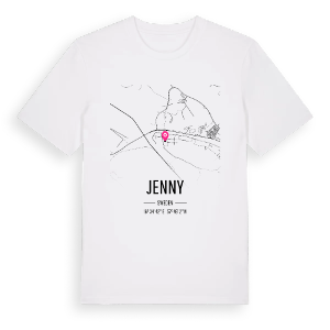 Jenny karta t-shirt – ekologisk bomull t-shirt från Pinshirt