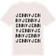 Vintage White t-shirt med Jenny ordlek t-shirt