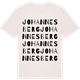 Vintage White t-shirt med Johannesberg ordlek t-shirt