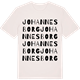 Vintage White t-shirt med Johannesborg ordlek t-shirt