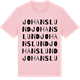 Pink Cotton t-shirt med Johanslund ordlek t-shirt