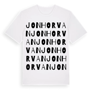 Jonhorvan ordlek t-shirt – ekologisk bomull t-shirt från Pinshirt
