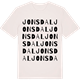 Vintage White t-shirt med Jonsdal ordlek t-shirt