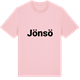 Pink Cotton t-shirt med Jönsö fetstil t-shirt
