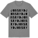 Mid Heather Gray t-shirt med Jonsryd ordlek t-shirt