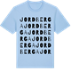 Blue Soul t-shirt med Jordberga ordlek t-shirt