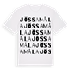 White t-shirt med Jössamåla ordlek t-shirt