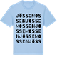 Blue Soul t-shirt med Jössemossen ordlek t-shirt