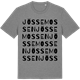 Mid Heather Gray t-shirt med Jössemossen ordlek t-shirt