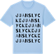 Blue Soul t-shirt med Juanslycke ordlek t-shirt