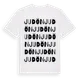 White t-shirt med Judön ordlek t-shirt